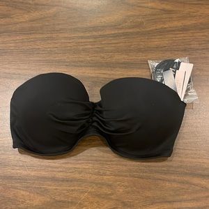 NWT - black VS bandeau bikini top 32DD